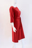 Vintage CELINE Red Wool Dress