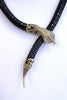 Vintage 70's Black Snake Necklace Bracelet