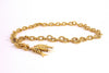 Vintage 70's Gold Chain Belt with Fish 
