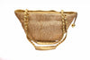 Vintage CHANEL Gold Brocade & Leather Tote Bag 