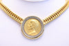 Vintage BEN-AMUN Gold Coin Necklace & Earrings