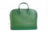Authentic Louis Vuitton Green Epi Alma Bag 