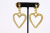 Vintage Chanel Heart Earrings 