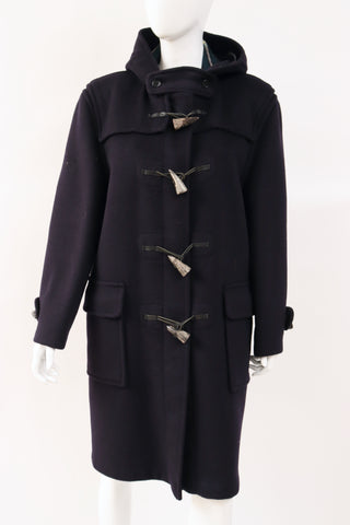 Vintage 80's GLOVERALL English Navy Wool Duffle Coat