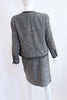 Rare Vintage 1997 CHANEL Boucle Skirt Suit With Logo Buttons