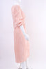 Vintage 80's GEORGE F. COUTURE Pink Fortuny Dress