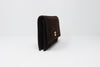 Rare Vintage 80's CHANEL Brown Velvet Convertible Bag To Clutch