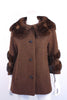 Vintage 50's Lilli Ann Boucle & fur Coat