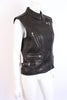 Dawn Levy Leather Moto Jacket Vest 