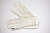 Vintage 60's White Leather Perforated Leather Gloves