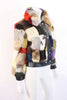 Vintage Rainbow Fur Jacket