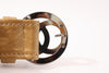 Vintage Chanel Logo Gold Belt