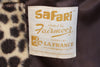 Vintage Safari Faux Leopard Fur Coat 