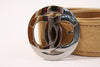 Vintage Chanel Logo Gold Belt