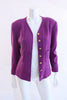 Vintage Chanel purple boucle jacket