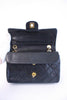 Vintage Chanel Black Double Flap Bag 