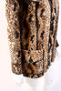 Fortuna Valentino Snake Print Calf Hair Coat