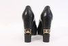 Vintage chanel logo heels 