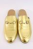 Gucci Princetown Gold Slipper Loafer