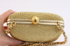 Vintage Chanel Gold Minaudière Bag Clutch