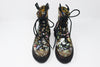 R13 Floral Platform Combat Boots