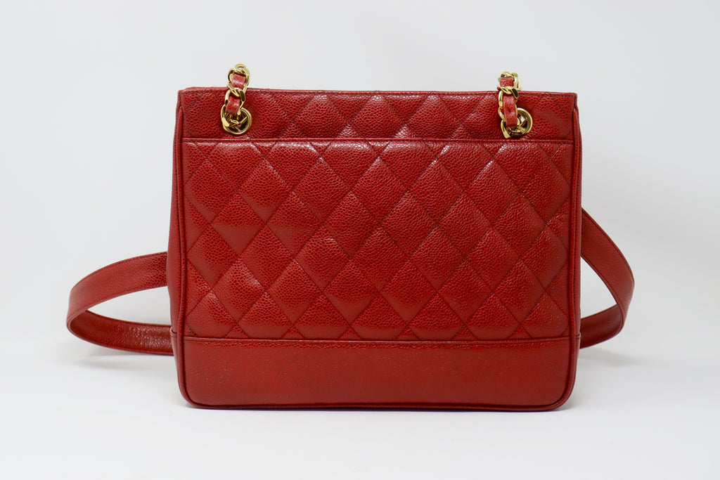 Chanel Vintage Red Caviar Belt Bag Rounded Fanny Pack – Boutique Patina