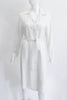 Vintage GEOFFREY BEENE White Linen Shirt Dress