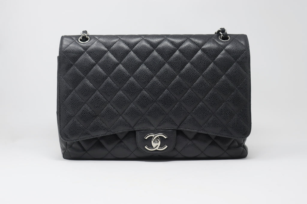Chanel Vintage Black Quilted Lambskin Maxi Jumbo XL Classic Single Flap  Gold Hardware, 1994-1996 Available For Immediate Sale At Sotheby's