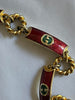 Vintage 70's GUCCI GG Enamel Chain Link Belt or Necklace
