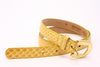 Vintage PIERRE CARDIN Yellow Snakeskin Belt