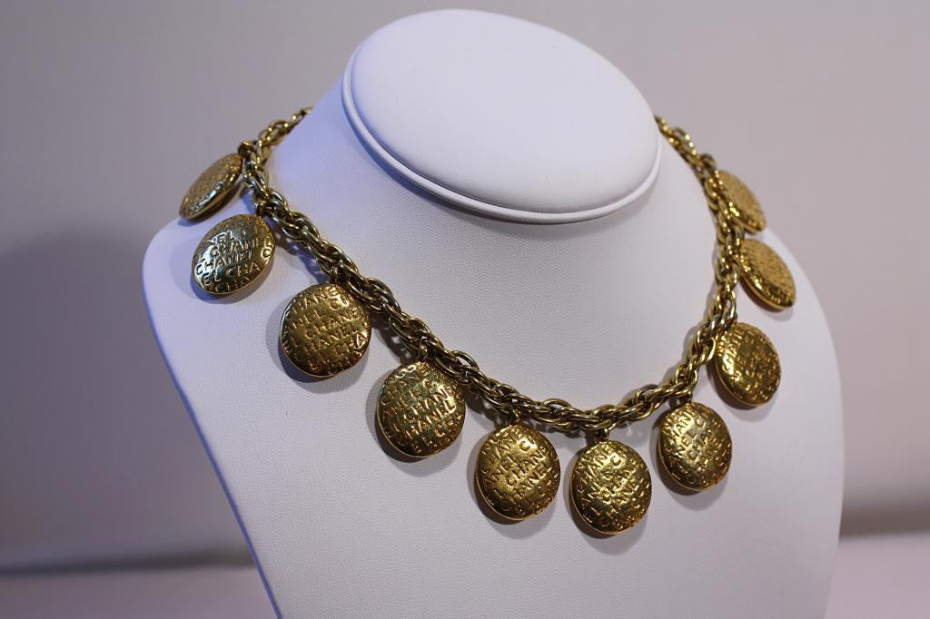 Vintage CHANEL Double-Sided Medallion Necklace