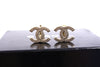 Authentic Chanel Silver CC Earrings