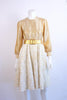 Vintage 60's Gold Embroidered Dress 