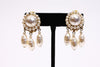 Vintage 60's Miriam Haskell Fresh Water Pearl Earrings 