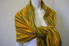 Vintage Colorful Yellow Woven Wool Scarf