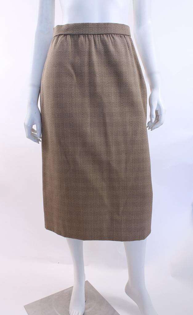 Authentic Vintage 70's BILL BLASS Plaid Coat & Skirt Set