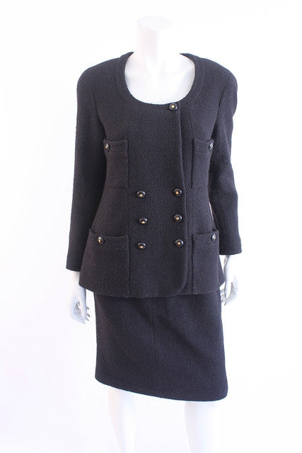 Vintage CHANEL Black Suit at Rice and Beans Vintage