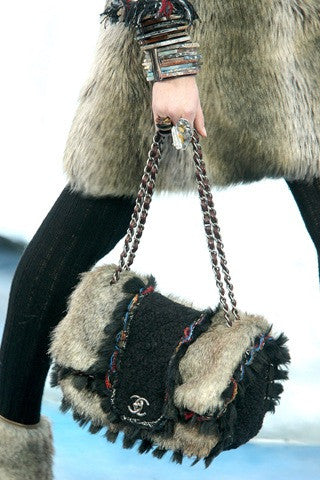 RARE FANTASY FAUX FUR MAXI FLAP CLASSIC SHOULDER BAG, CHANEL, A Collection  of a Lifetime: Chanel Online, Jewellery