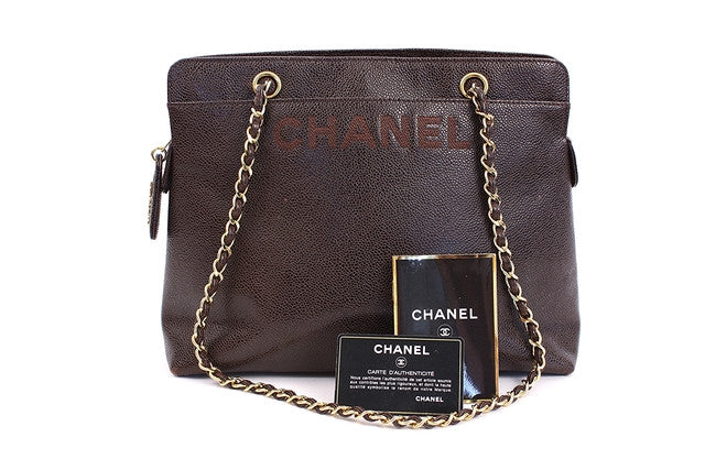Rare Vintage Chanel Caviar Tote Bag