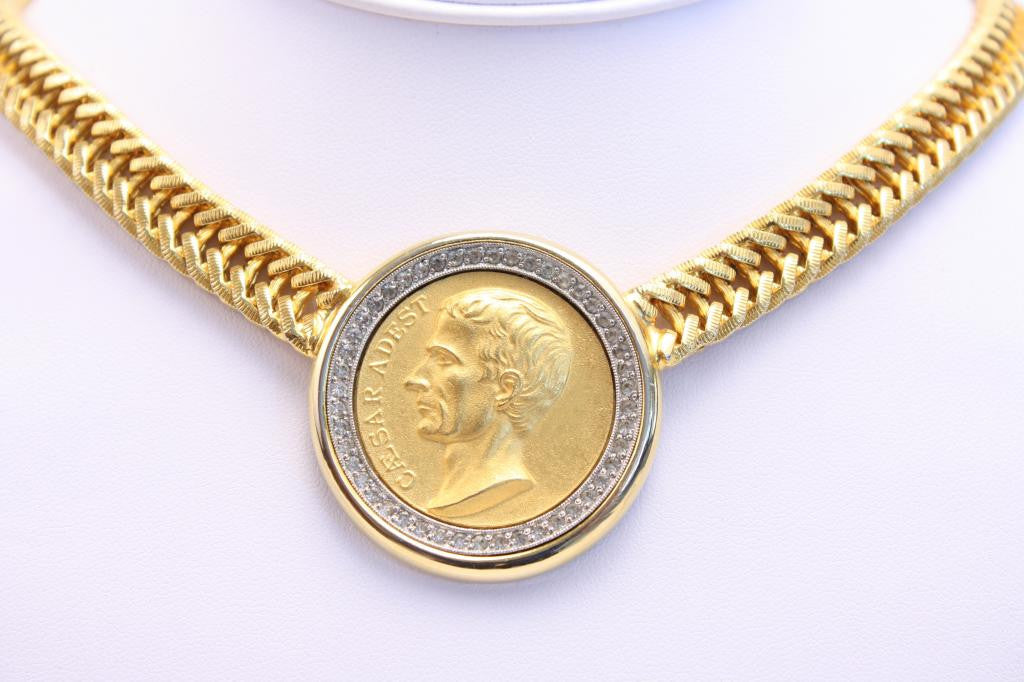 The Art of Layering Vintage Helvetia Coin Necklace | Ben-Amun