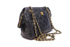 Vintage Chanel Quilted Logo Handbag 