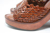 Deadstock Vintage 70's Leather & Wood Platform Shoes