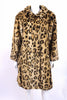 Vintage Faux Leopard Fur Coat
