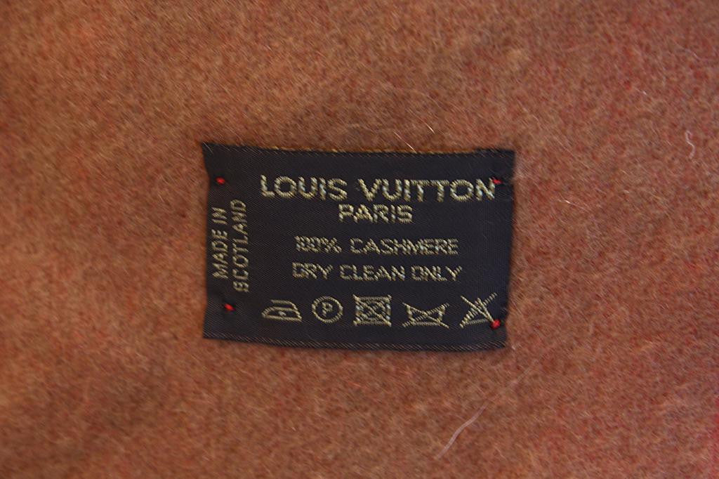 Authentic LOUIS VUITTON Cashmere Scarf at Rice and Beans Vintage