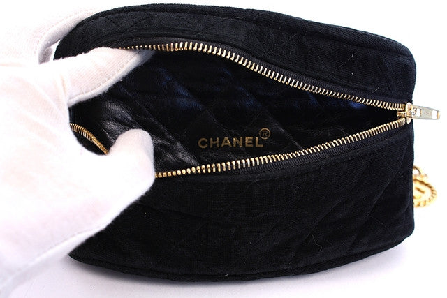 Rare Vintage CHANEL Waist Bag w/Chain Belt