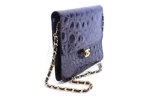 Chanel Crocodile Envelope Clutch Flap Bag – House of Carver