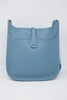 Hermes Blue Jean Evelyne Bag GM