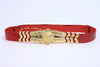 Vintage JUDITH LEIBER Snakeskin Lion Belt