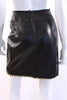 Rare Vintage Chanel Leather Skirt with Gold Chain