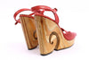 Vintage 70's Qualicraft Wooden Platform Shoes
